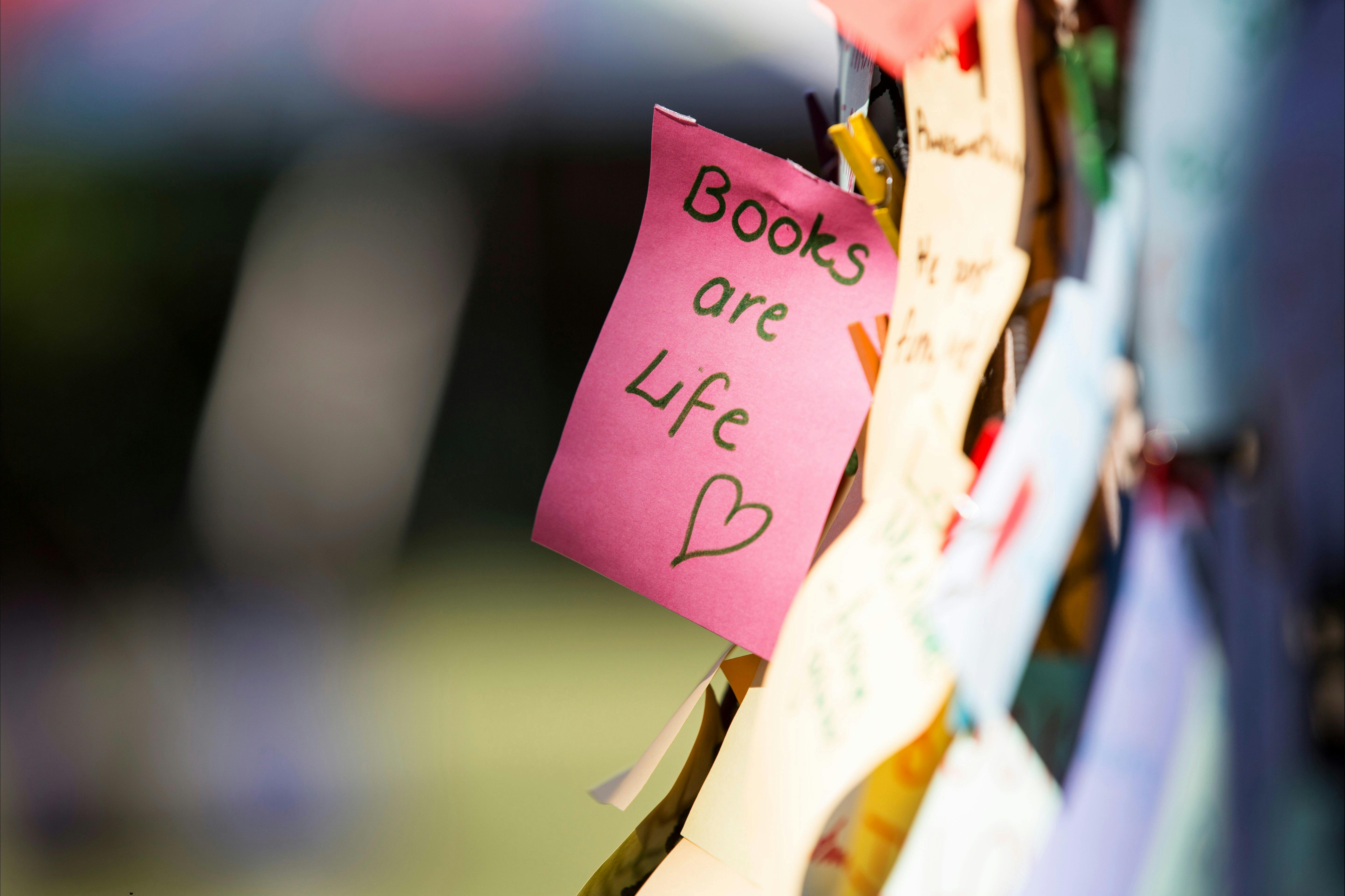 A snapshot from the Writers' Wall