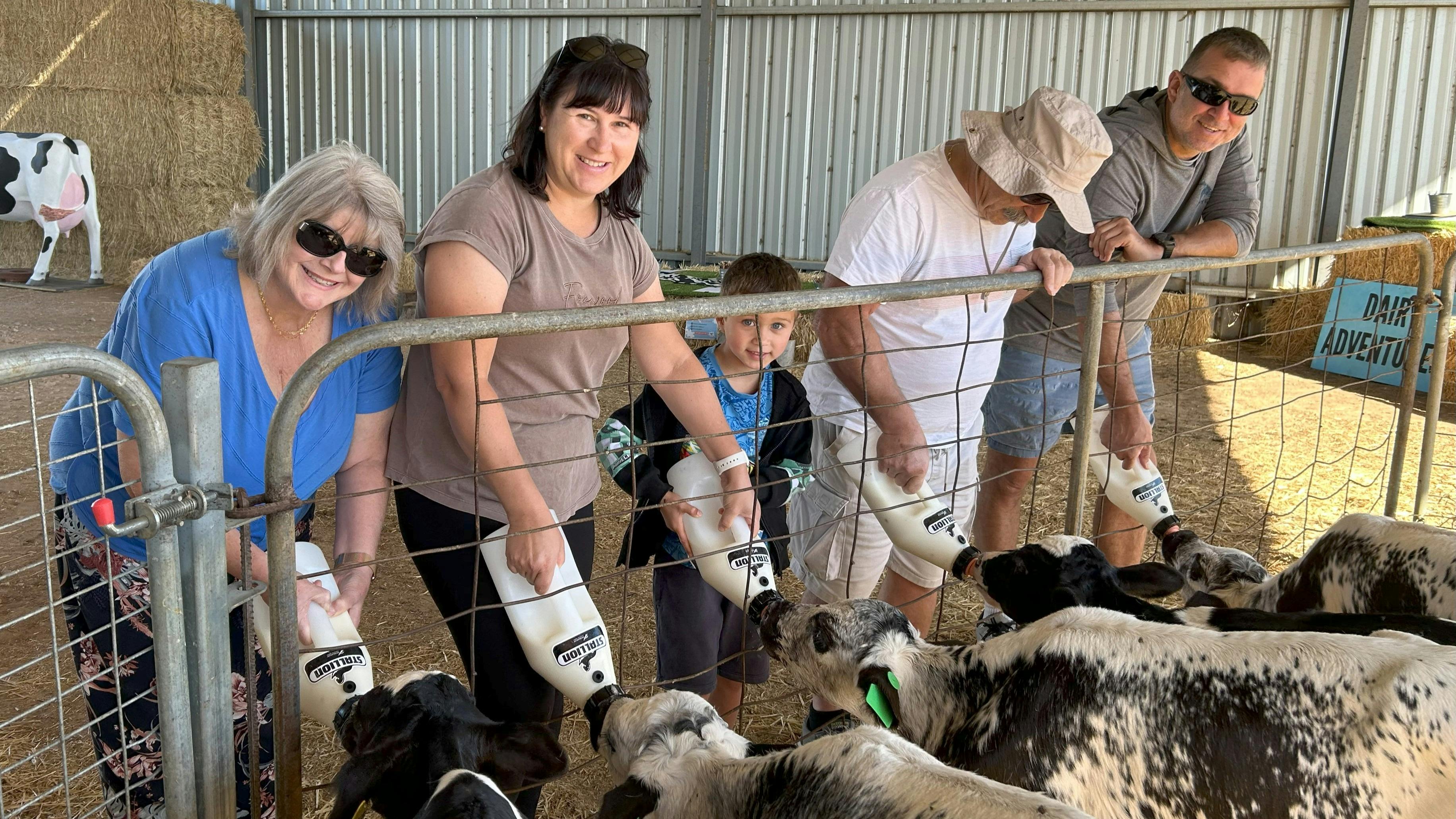 Visitors enjoying a Feeding Frenzy experience