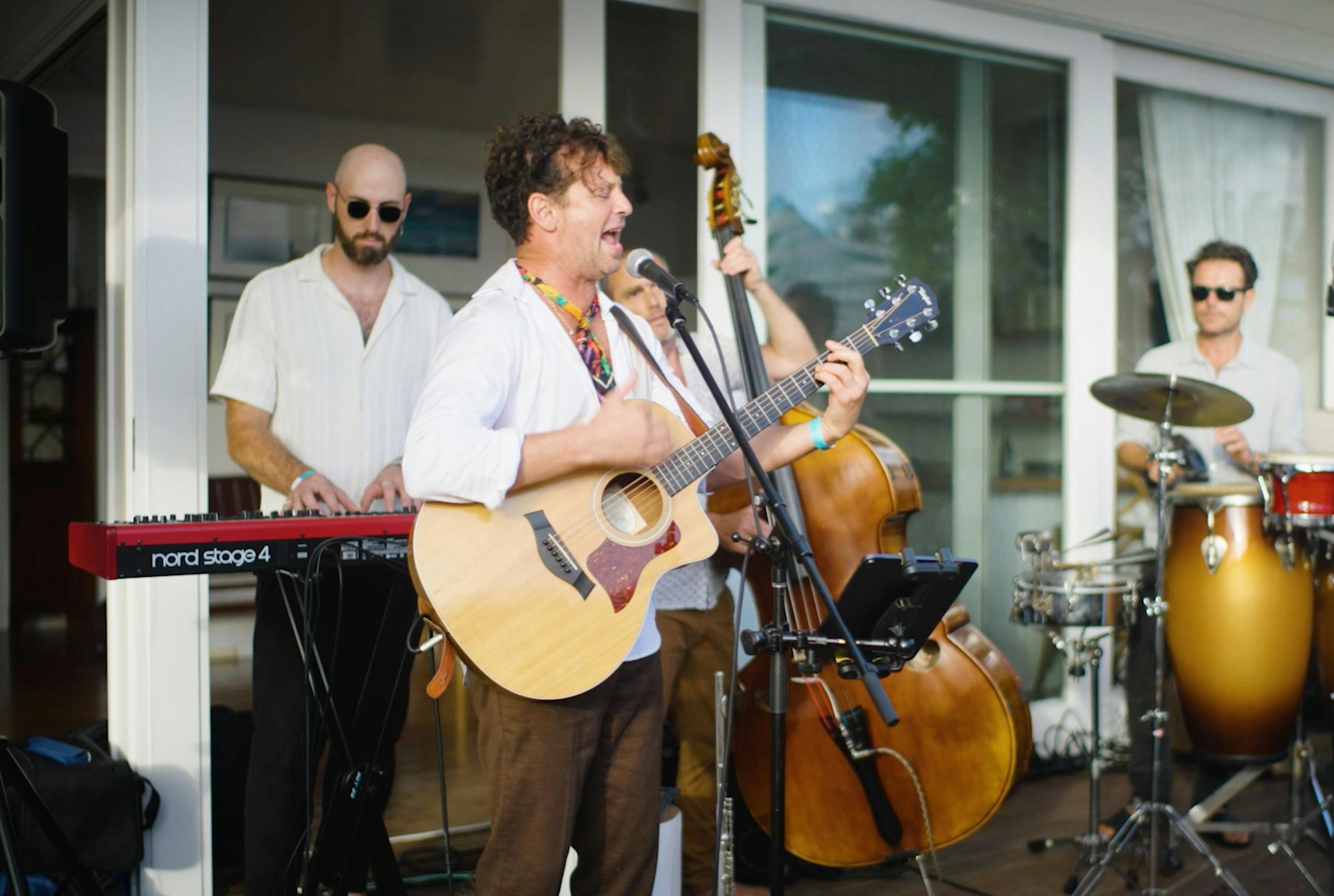 musical performance at Shuck and shell 2025 by Ilan Kidron