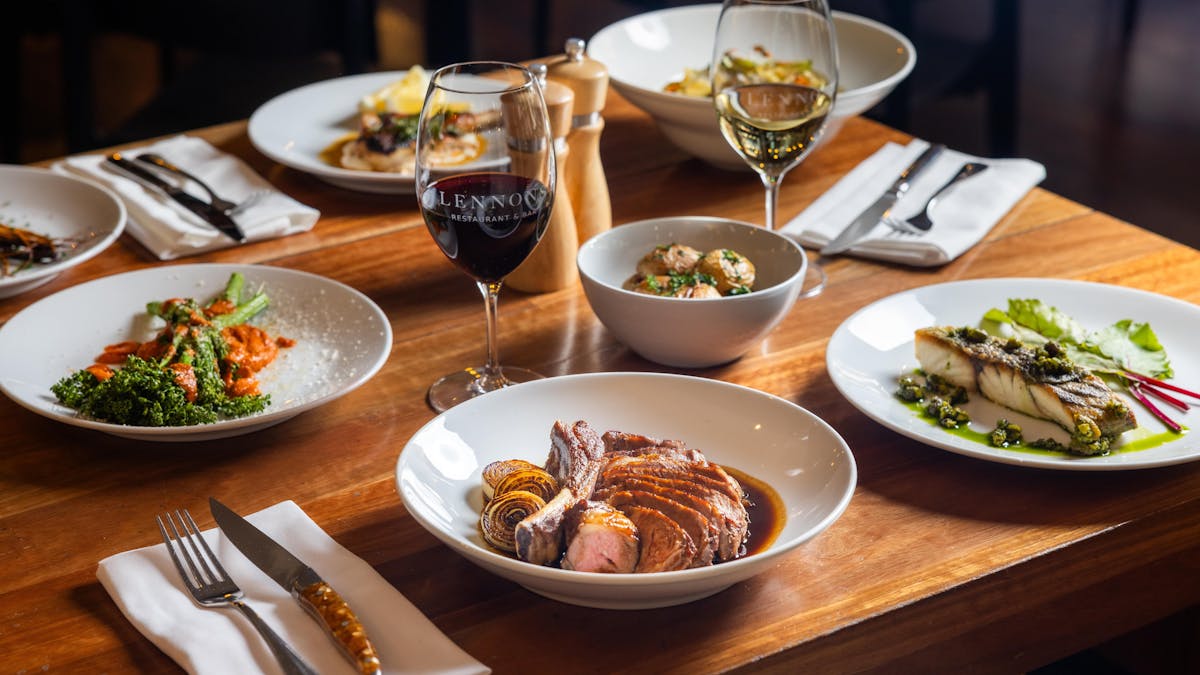 Meals from Lennons Restaurant & Bar's Dinner Menu - Brisbane City dining