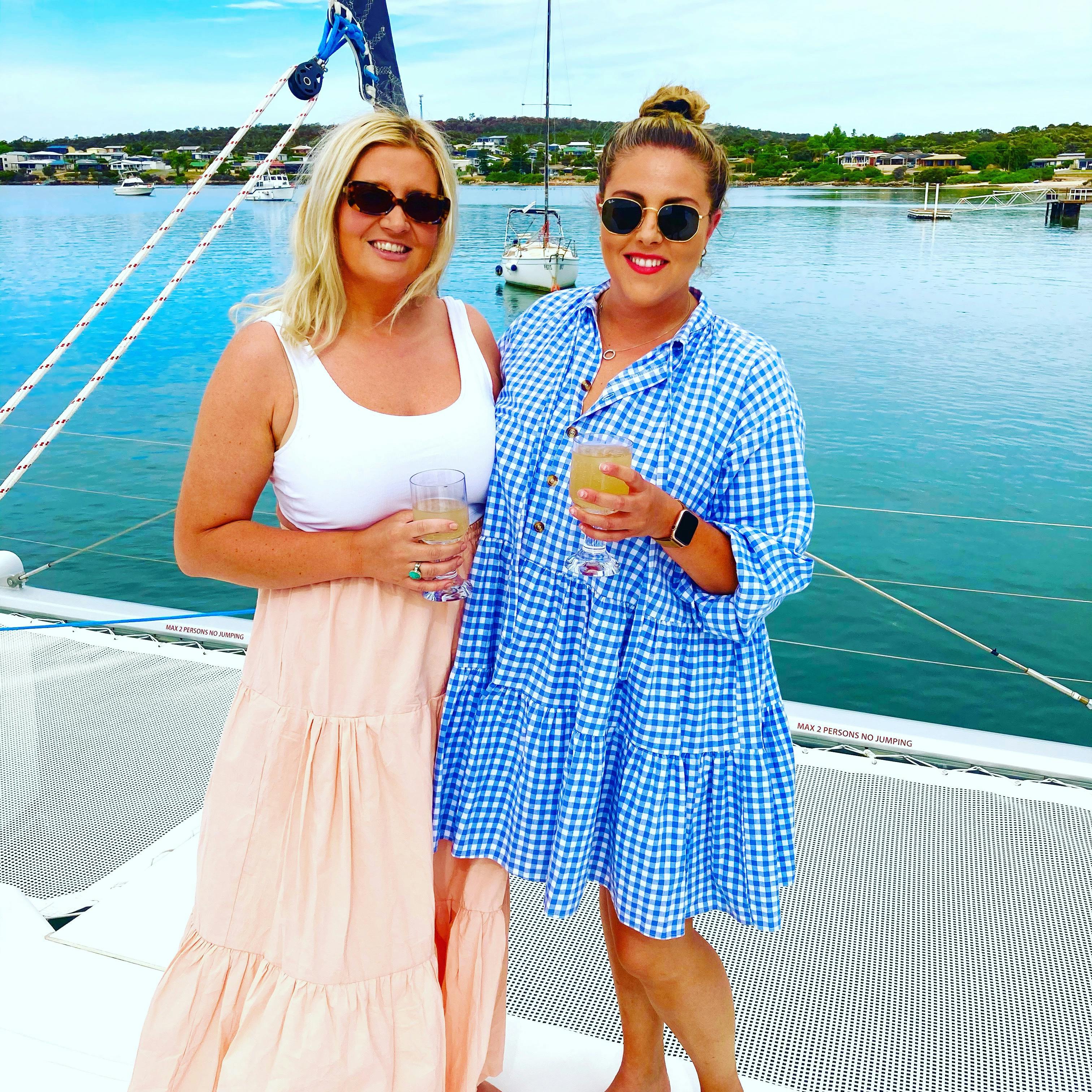 Instagram moment on a sunset yacht cruise in Coffin Bay South Australia