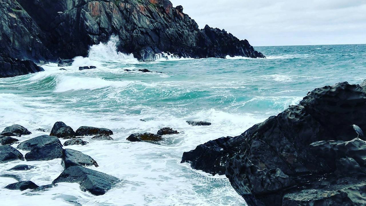 Rocky seas at Blowhole Beach
