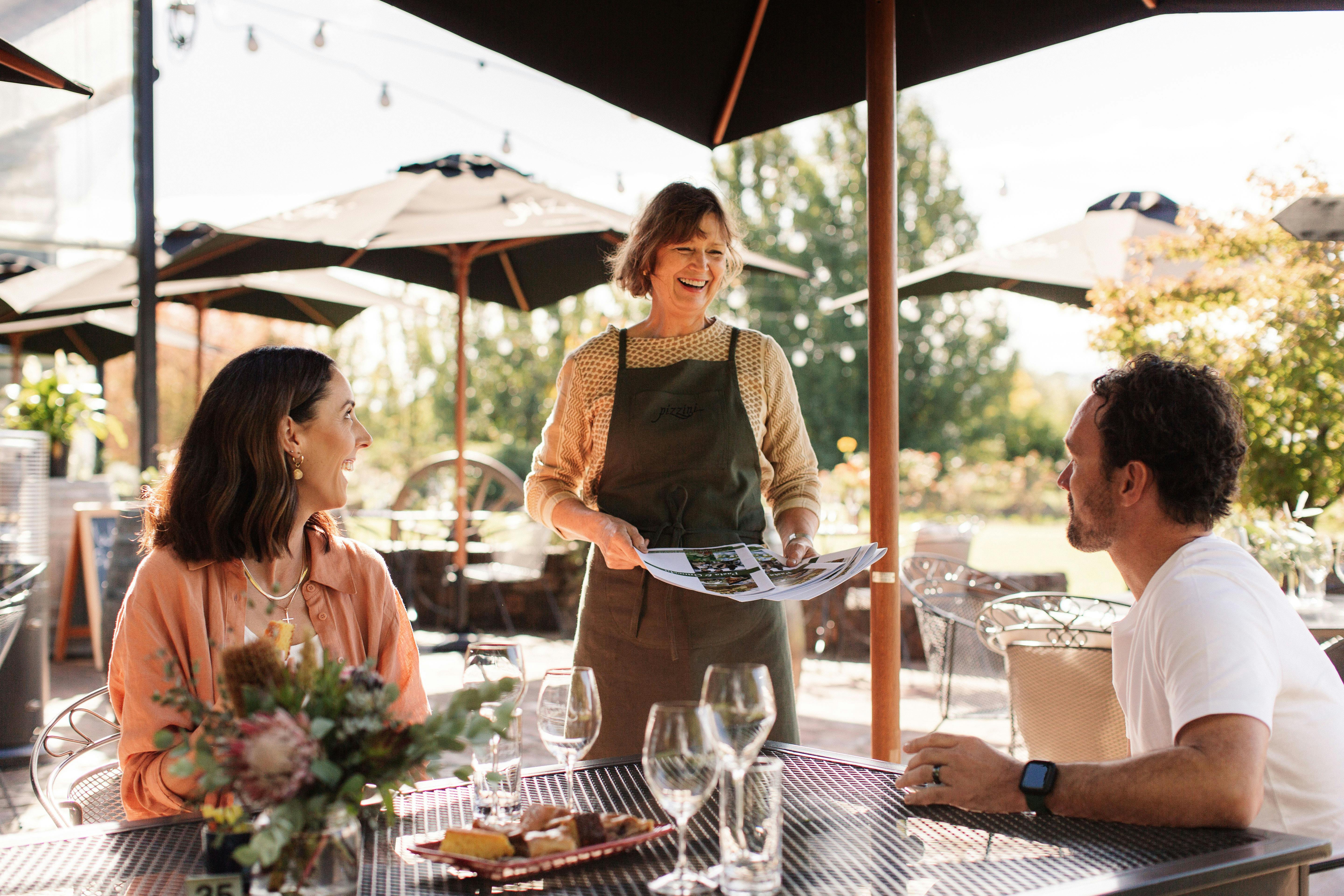 Katrina and attendees, Pizzini cooking school