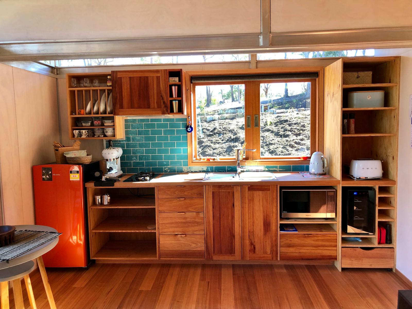 Hand built timber kitchens featuring locally sourced Tasmanian timbers and superb quality appliances