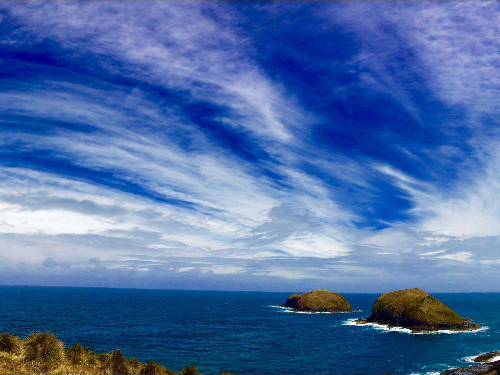 over the Great Southern Ocean