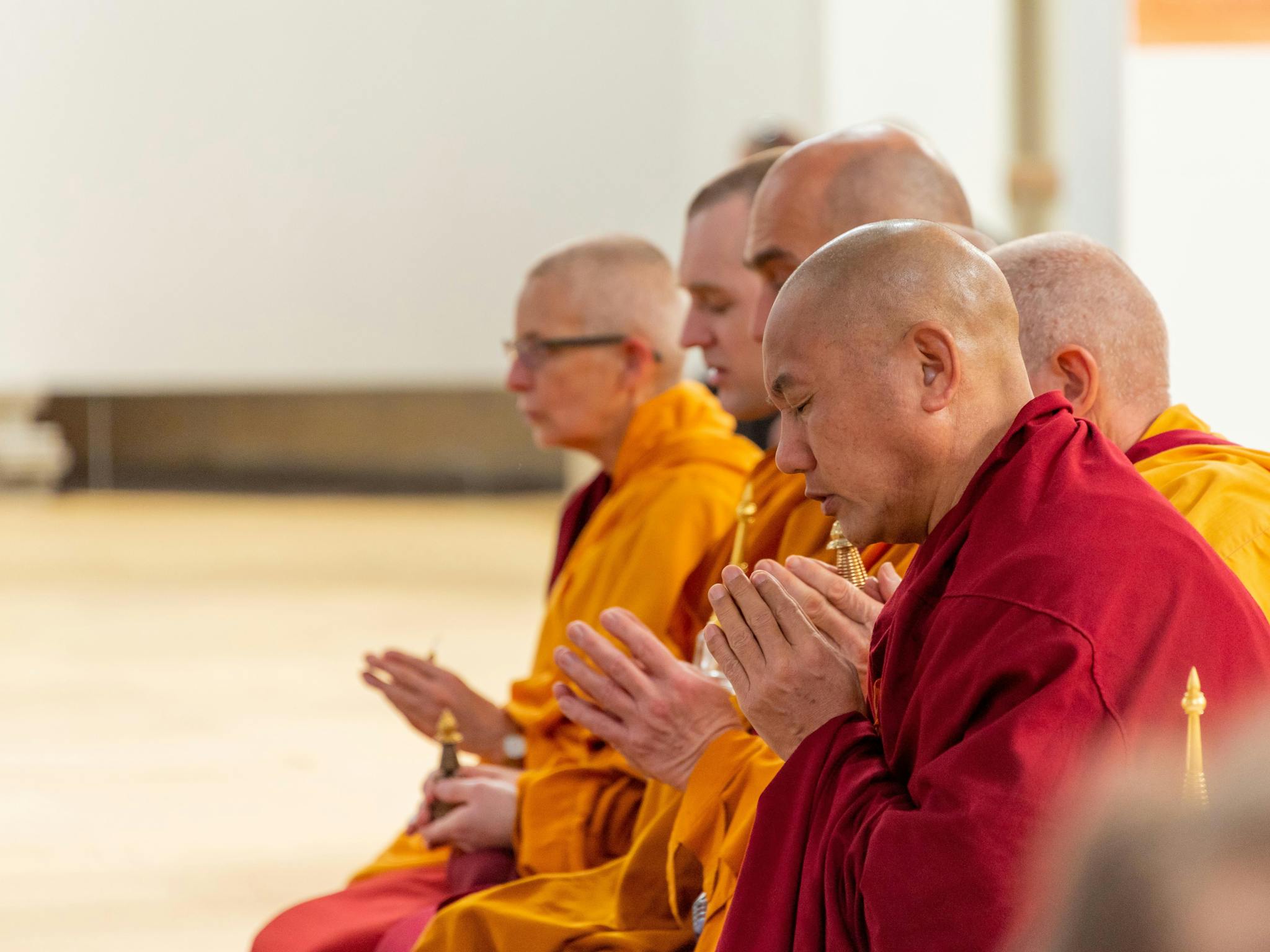 Monks doing blessings