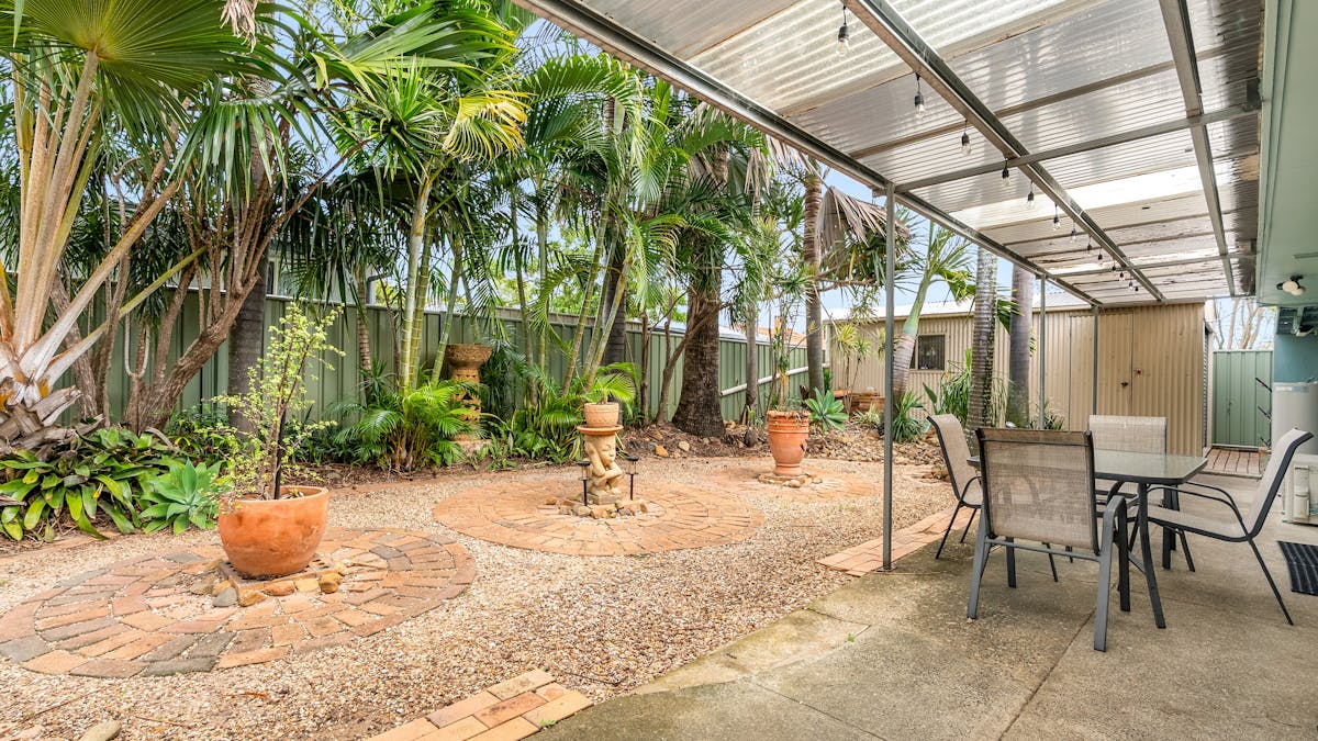 Backyard area