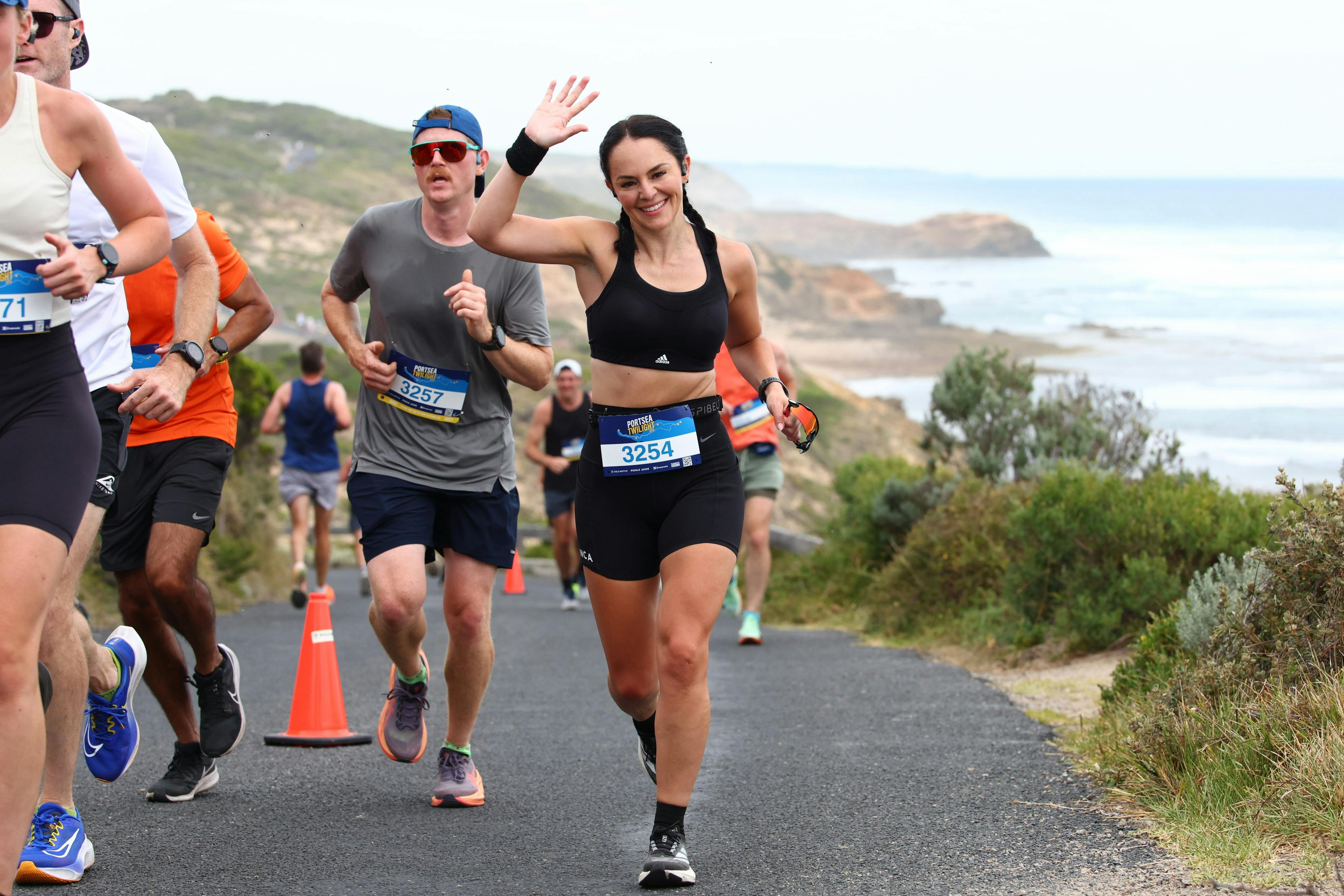 Participant running