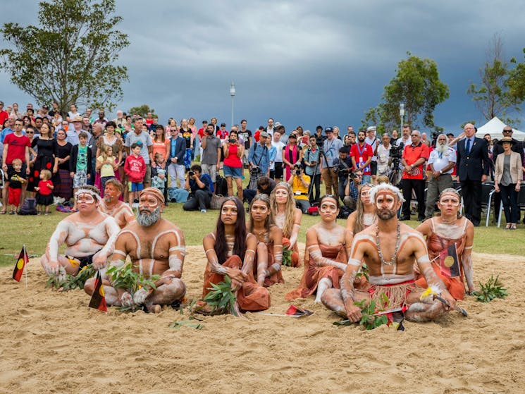 Indigenous group performing at Wugulora