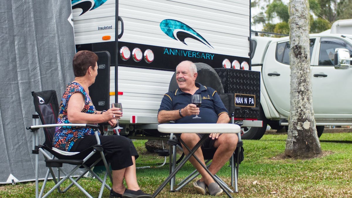Travellers unwind after a day on the road.