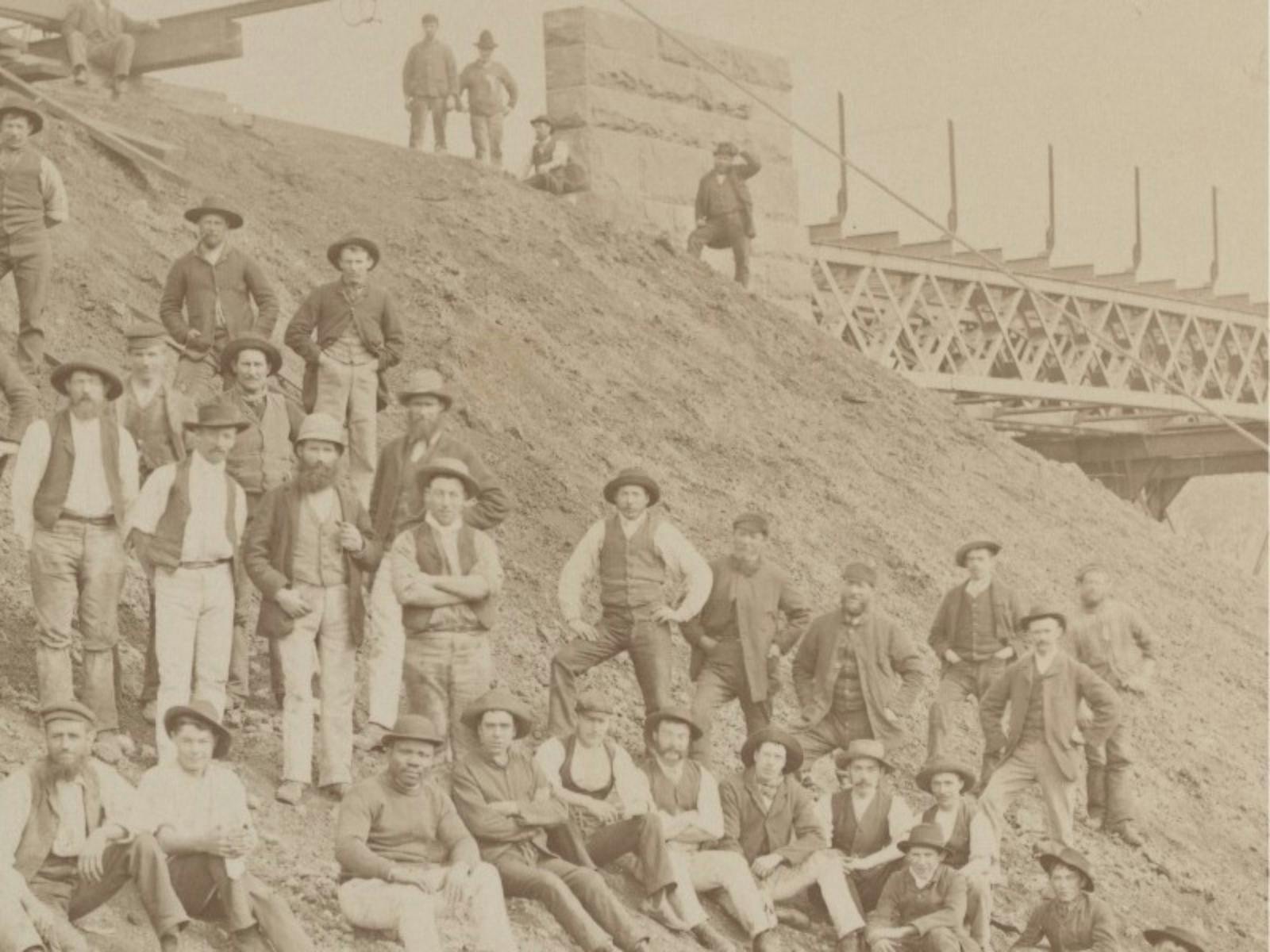 Courtesy of the State Library Victoria - Melton Viaduct Labourers