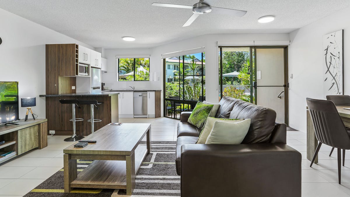Open plan living, dining, kitchen... perfect for an overnight stay, weekend or longer holiday