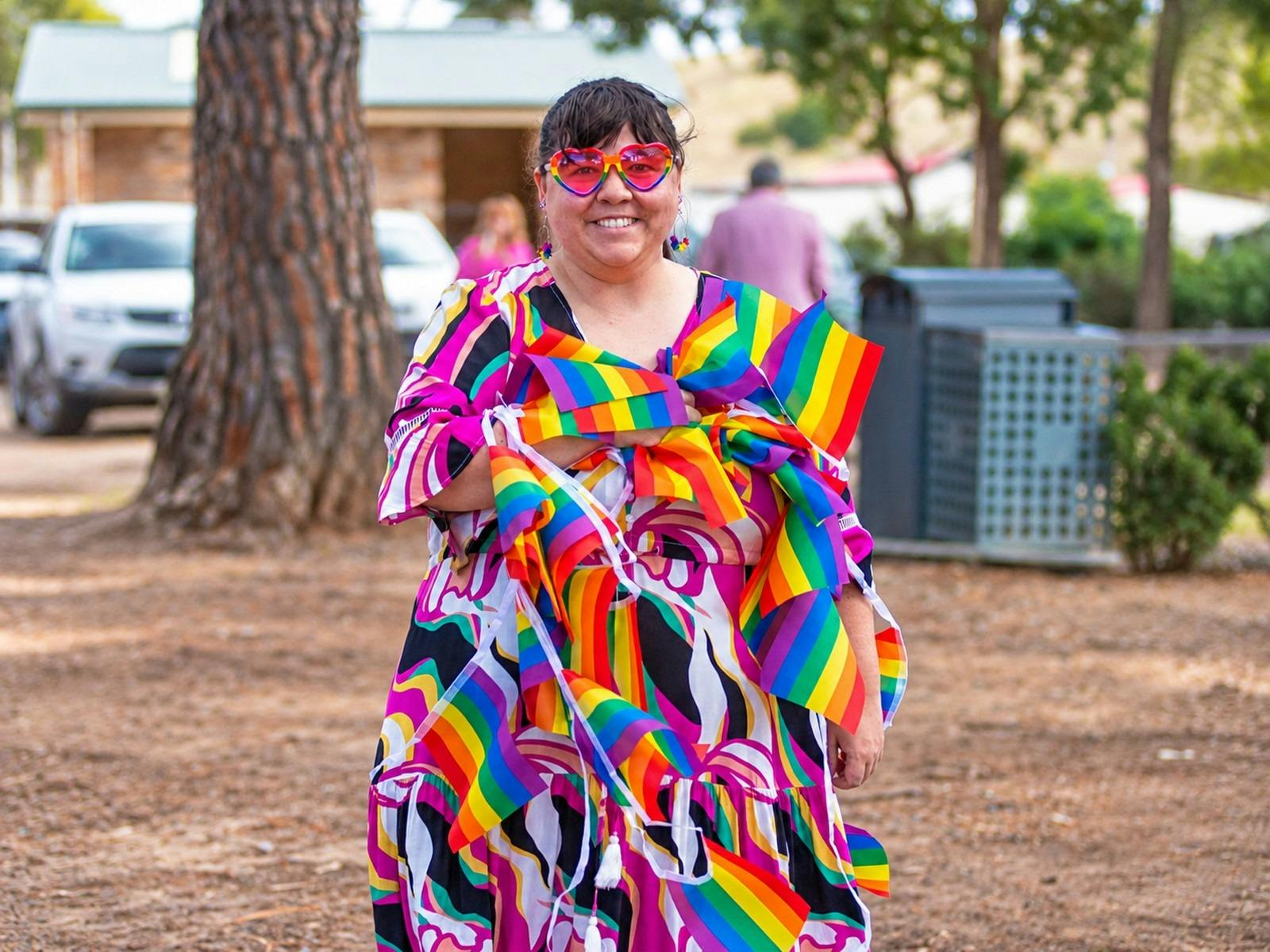 Abbey helps out on Pride Picnic Day each year. She is a wonderful volunteer!