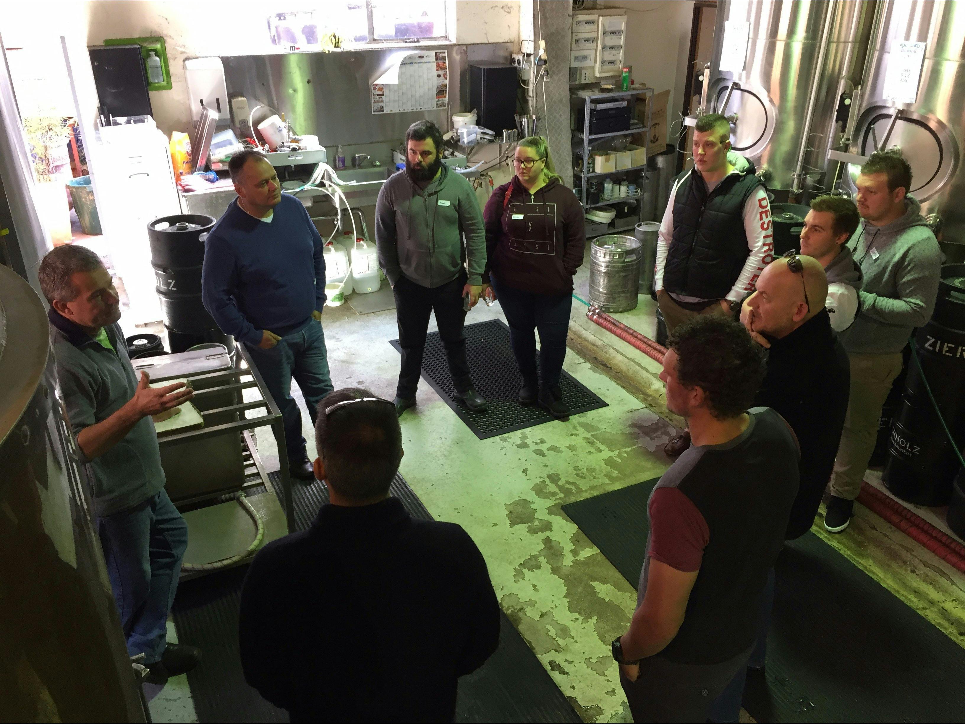 Tour group at Zierholz