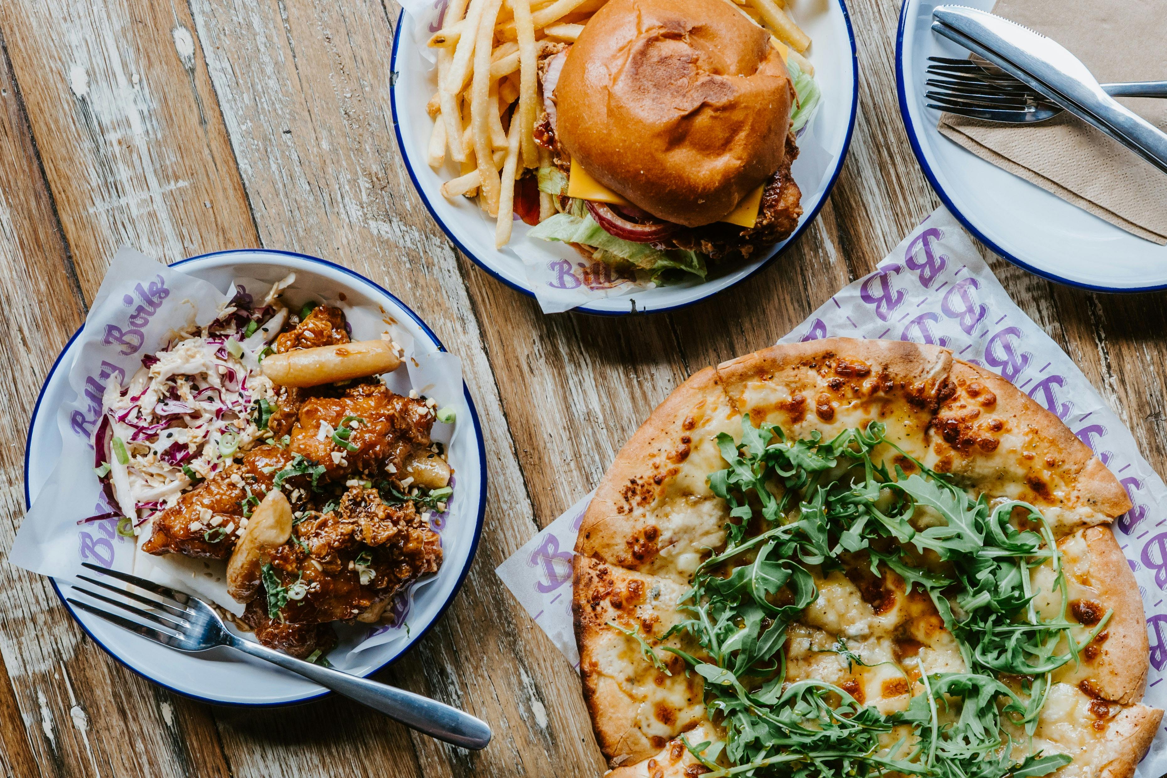 Billy Boils food - chicken burger, pizza, Korean fried chicken