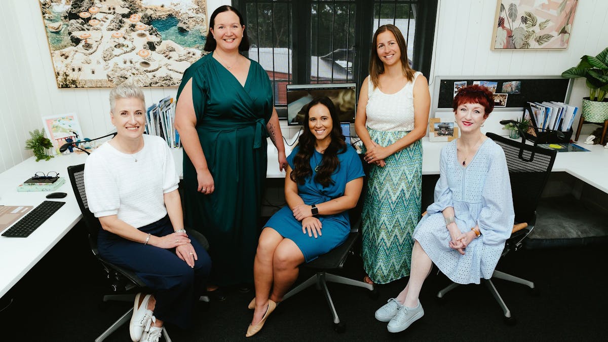 The Sonia Jones Travel team in their Bardon Office.