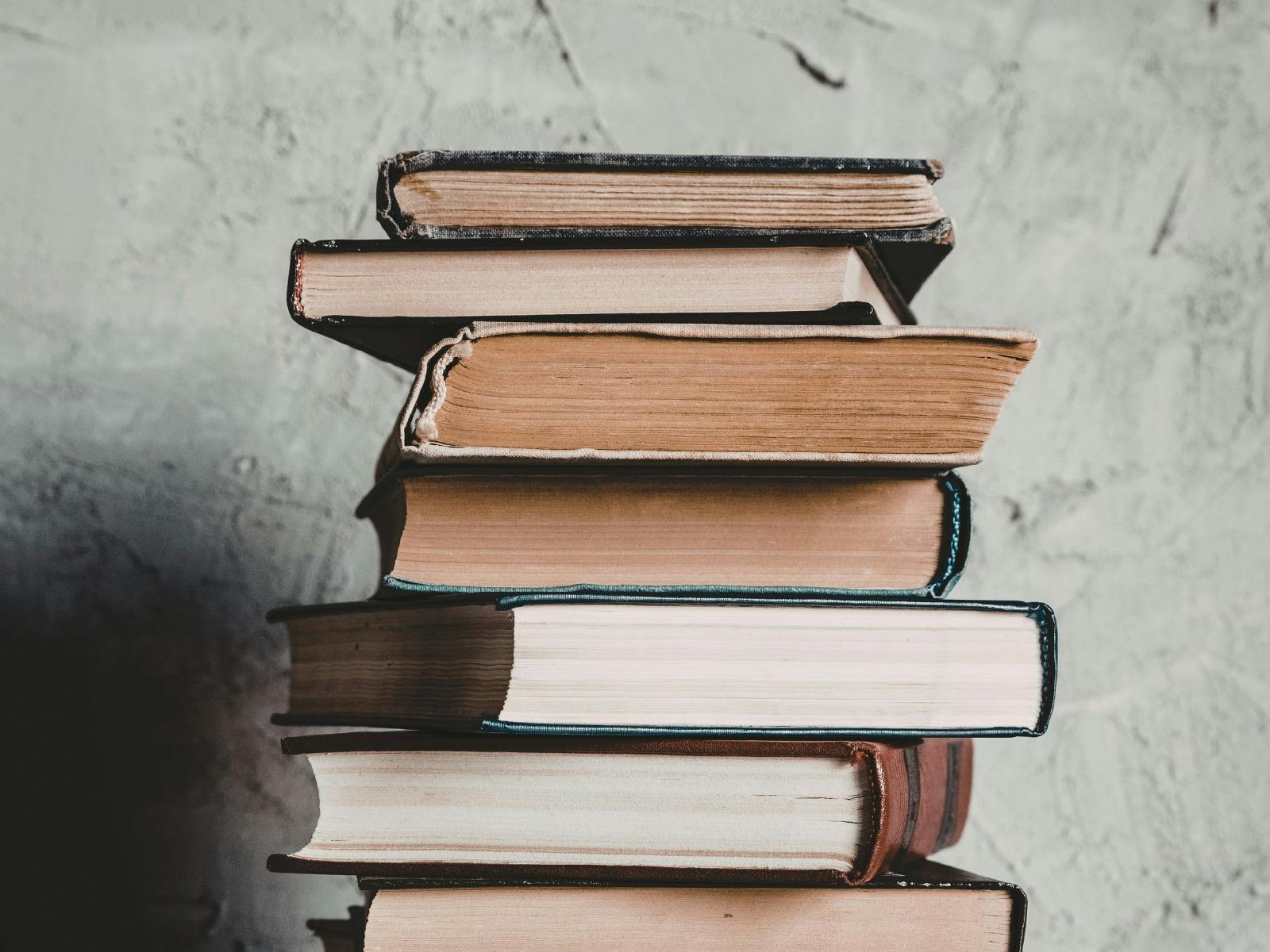 A pile of books