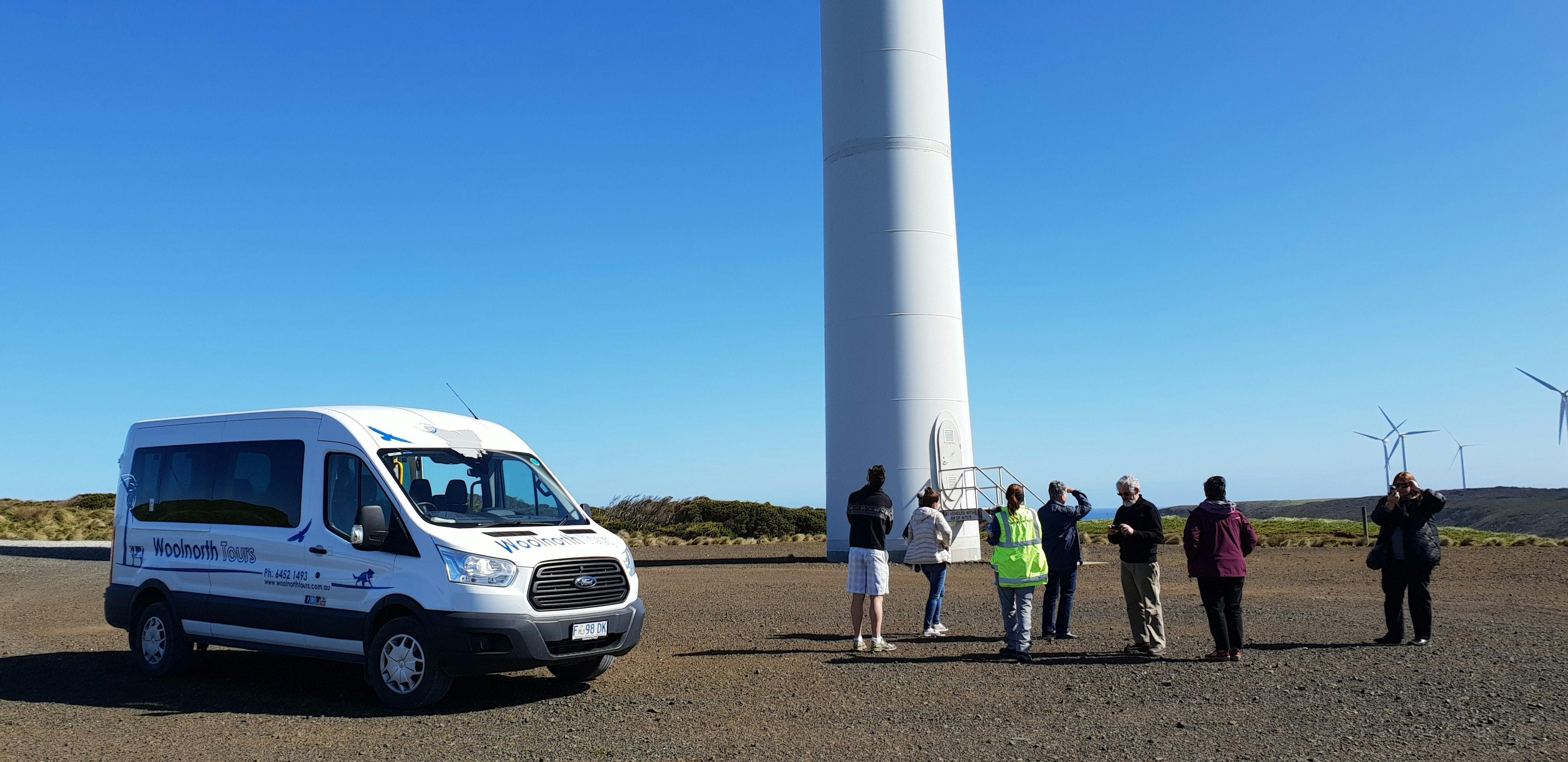 Guests beneath tower