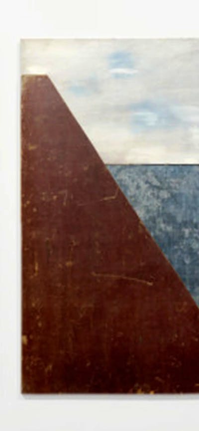 Rosalie Gascoigne landscape made of galvanised iron panels