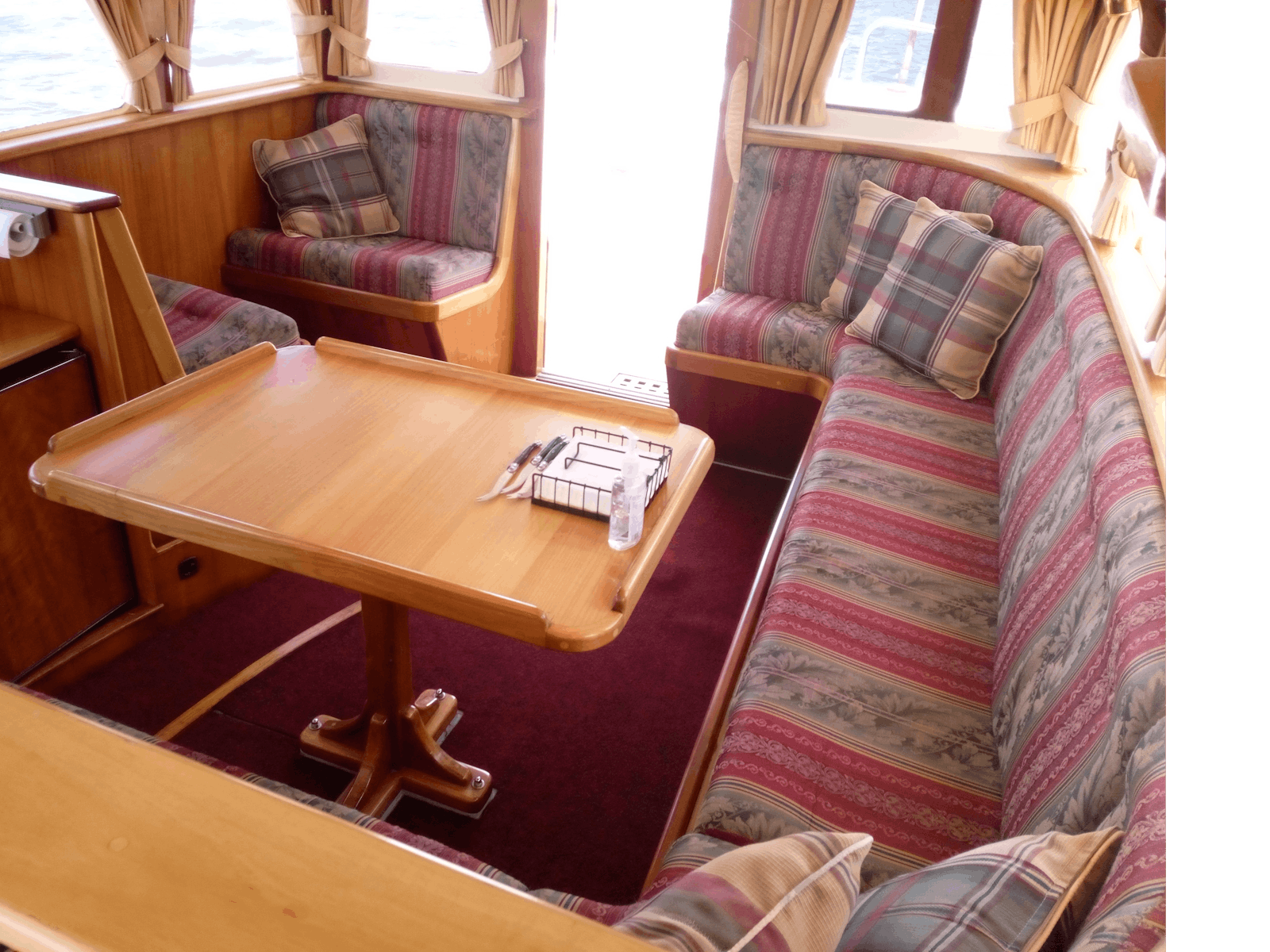 Aft Interior of the Huon River Cruises Luxury Motor Cruiser LaDrone