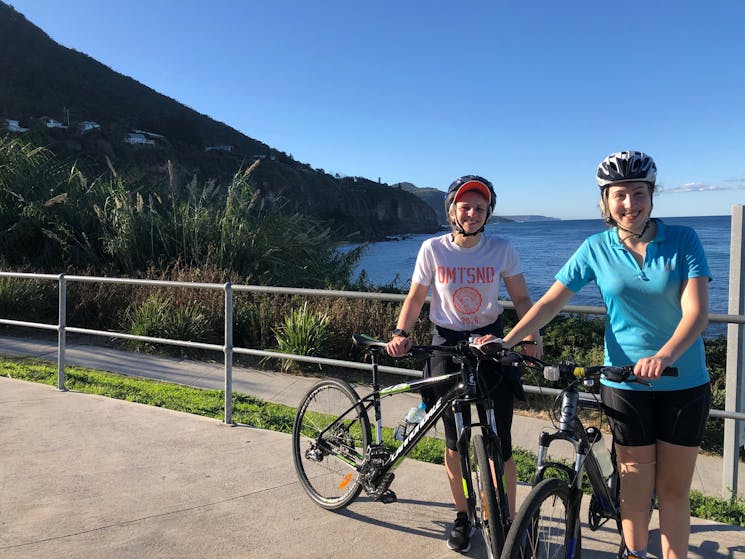 Sea Cliff with 2 Women