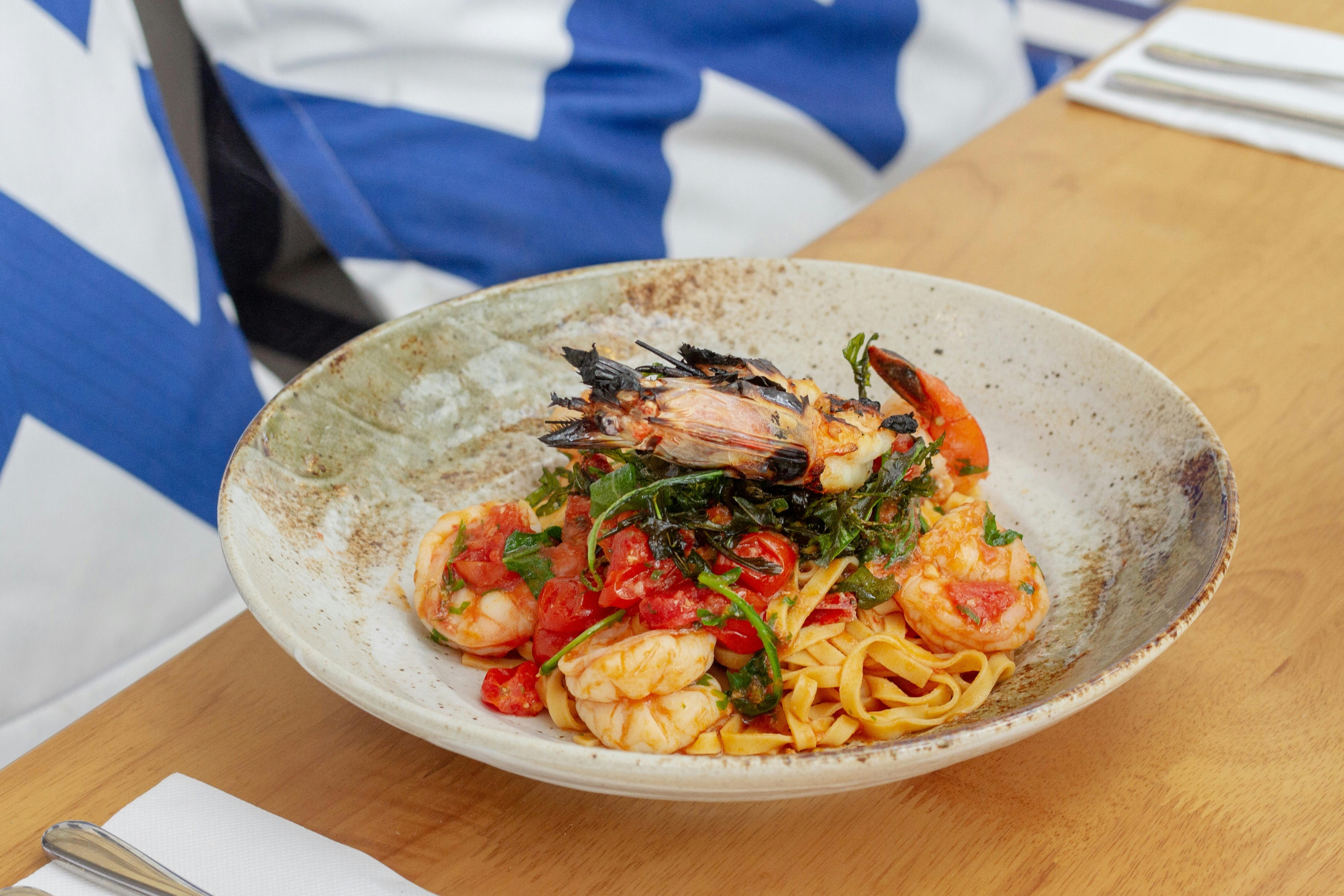 새우 링귀니 조던스 씨푸드