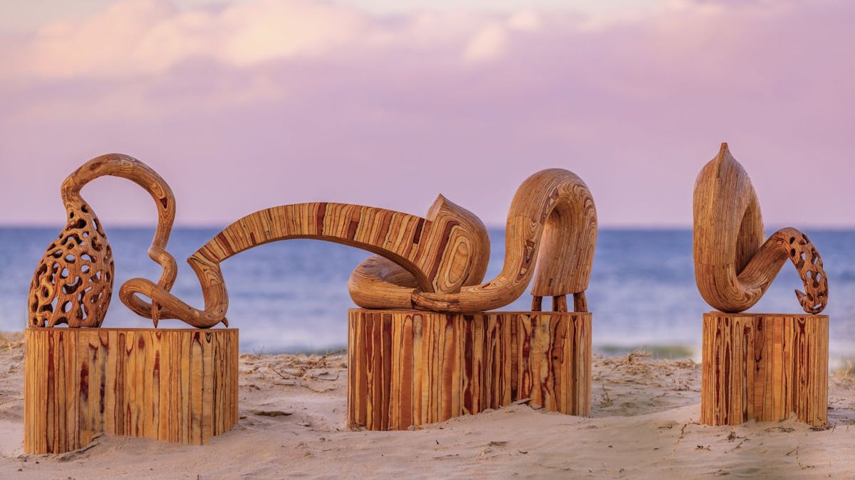 Sculpture: A Day At The Beach by Charlie Trivers