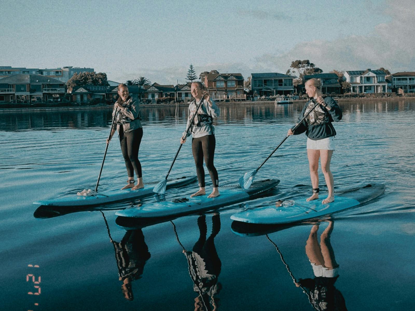 Women's Stand Up Paddle Boarding (SUP) Lesson, Encounter Lakes.