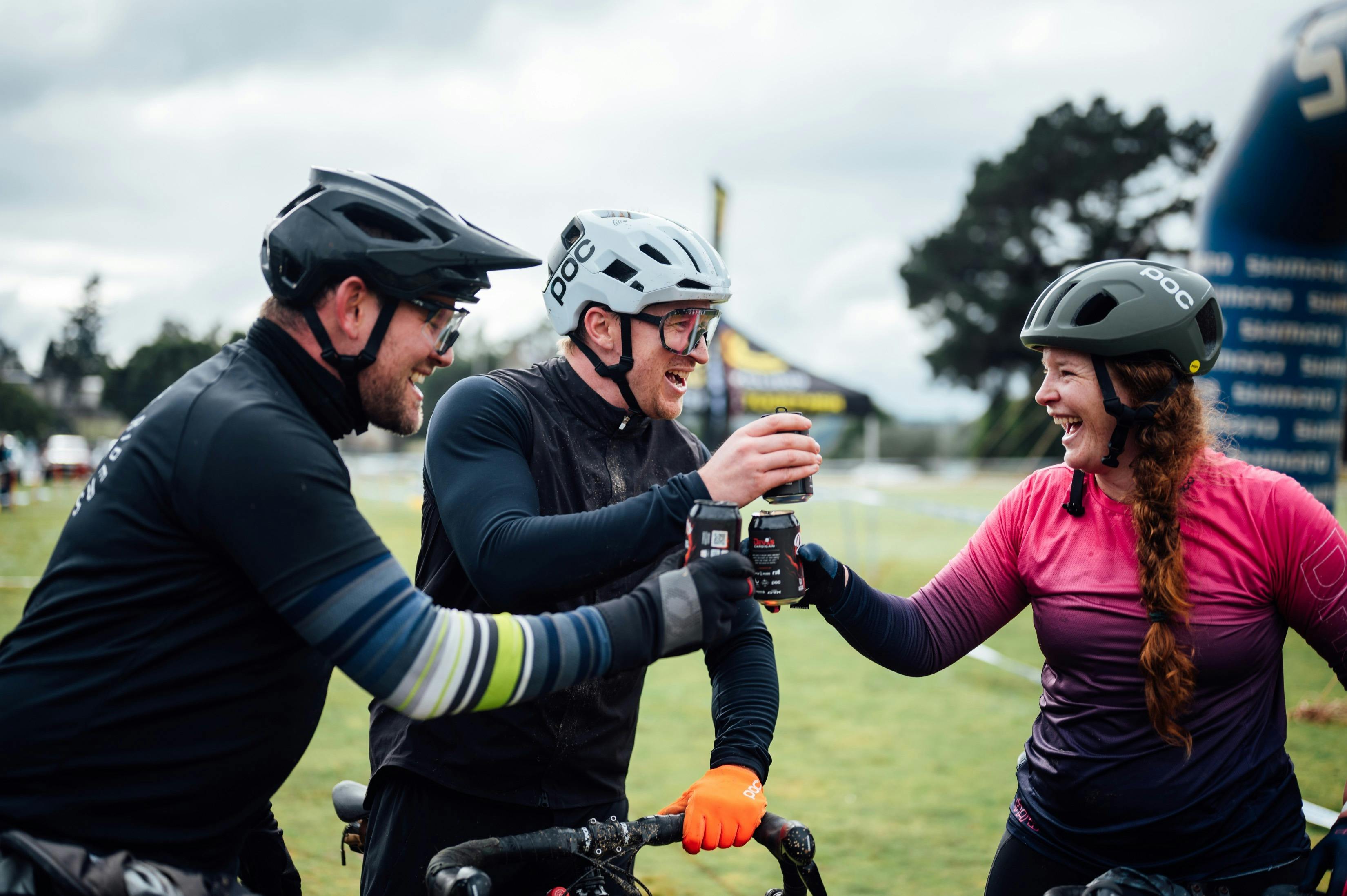 Competitors enjoying a beer from Little Rivers brewery