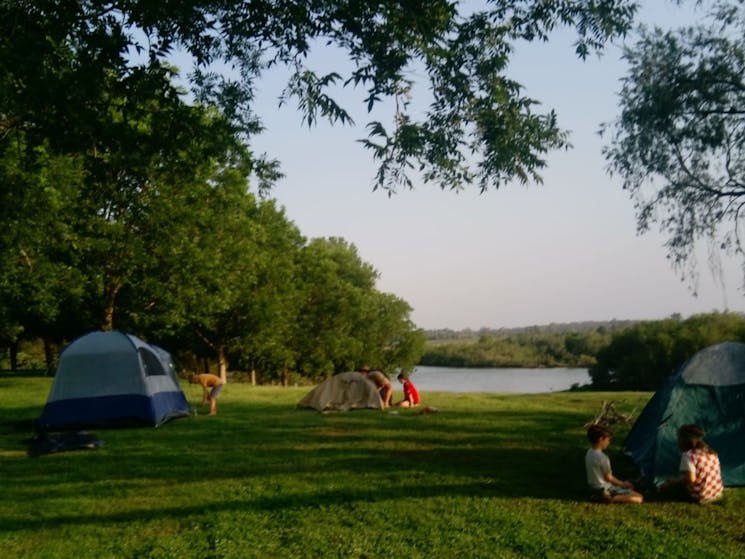 Camping at pecan Site 1
