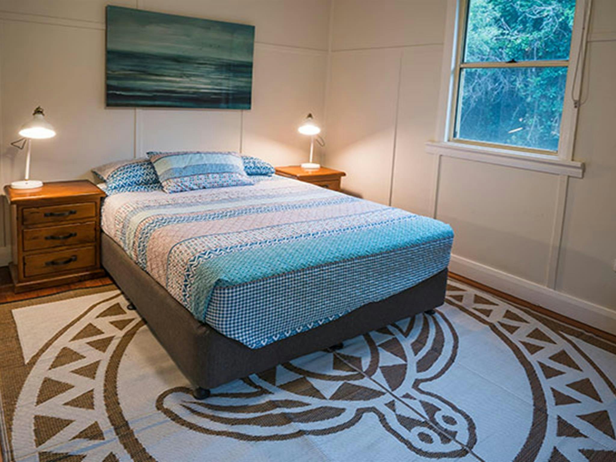 Doppelzimmer im Forest House, Bundjalung-Nationalpark. Foto: J Spencer/OEH