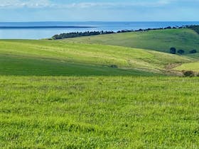 Ocean views while driving to the campgrounds.