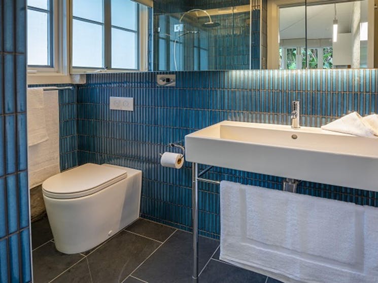 Bathroom in Gardeners Cottage, Sydney Harbour National Park. Photo: John Spencer/DPIE