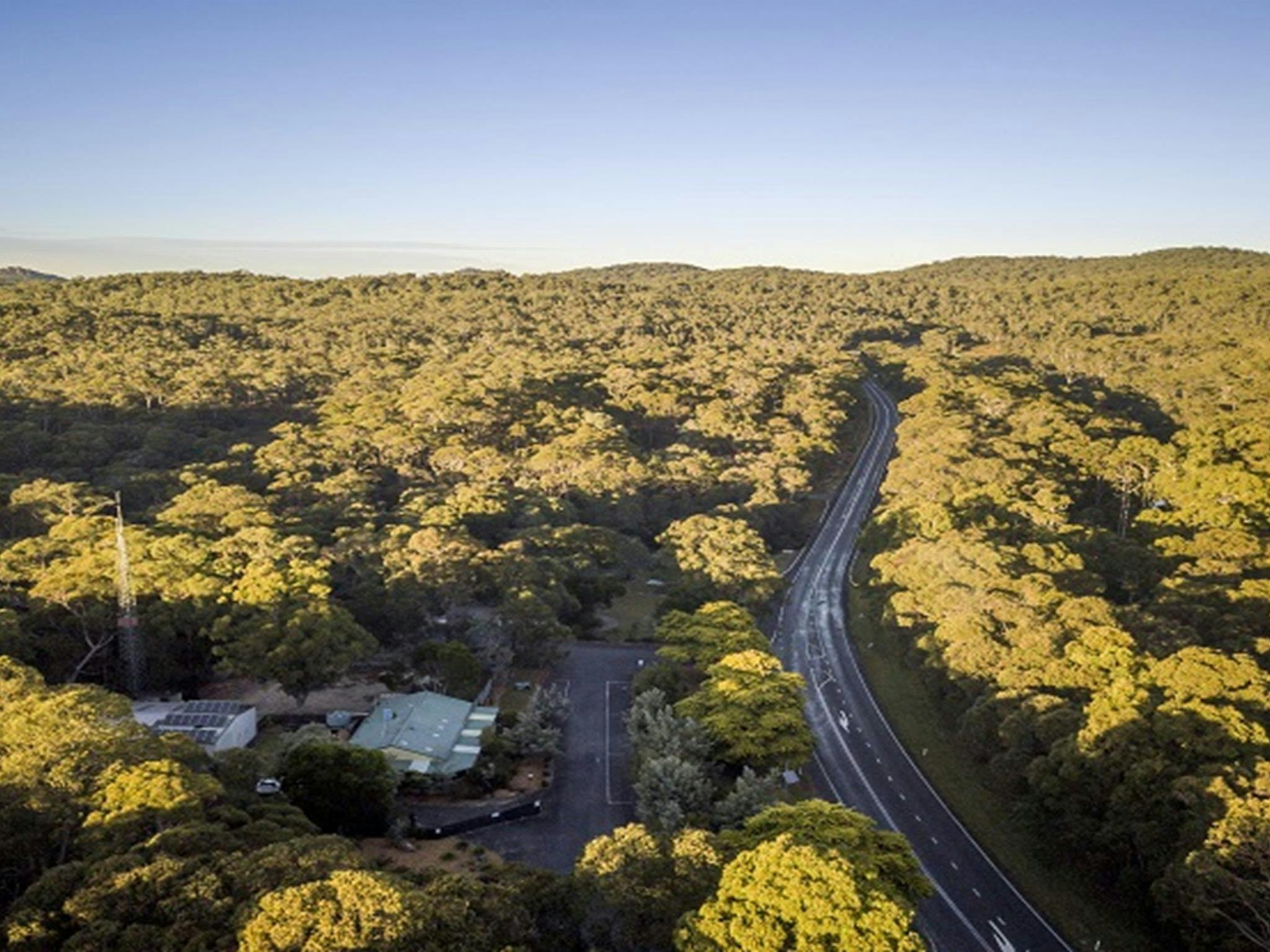Aerial view of Gibralter House. Photo: John Spencer/OEH