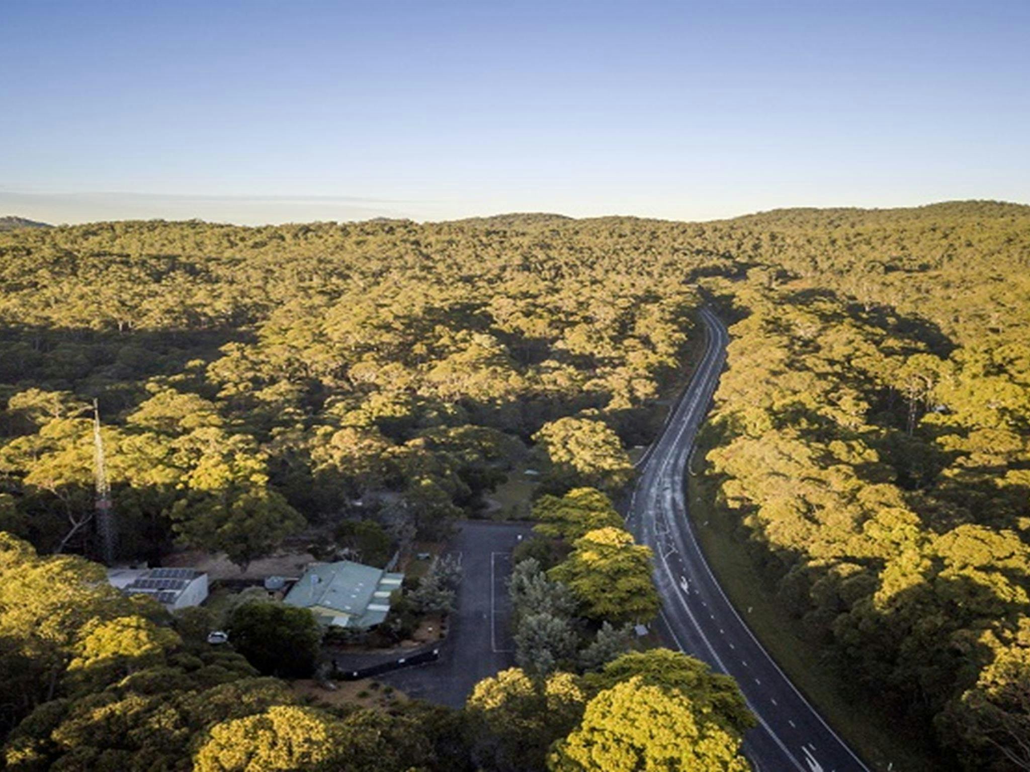 Aerial view of Gibralter House. Photo: John Spencer/OEH
