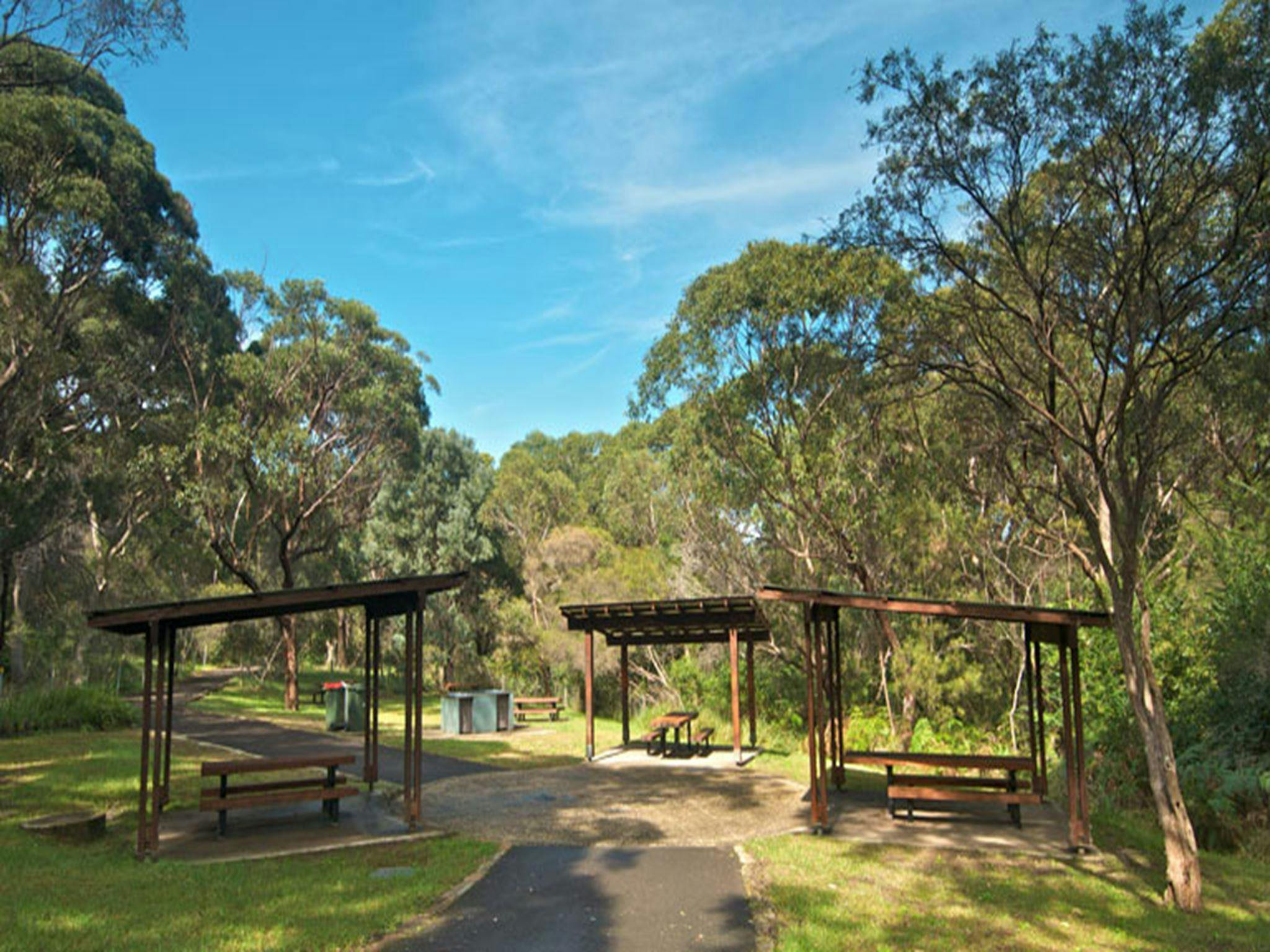 Girawheen Picknickplatz Unterstände, Wolli Creek Regional Park. Foto: John Spencer