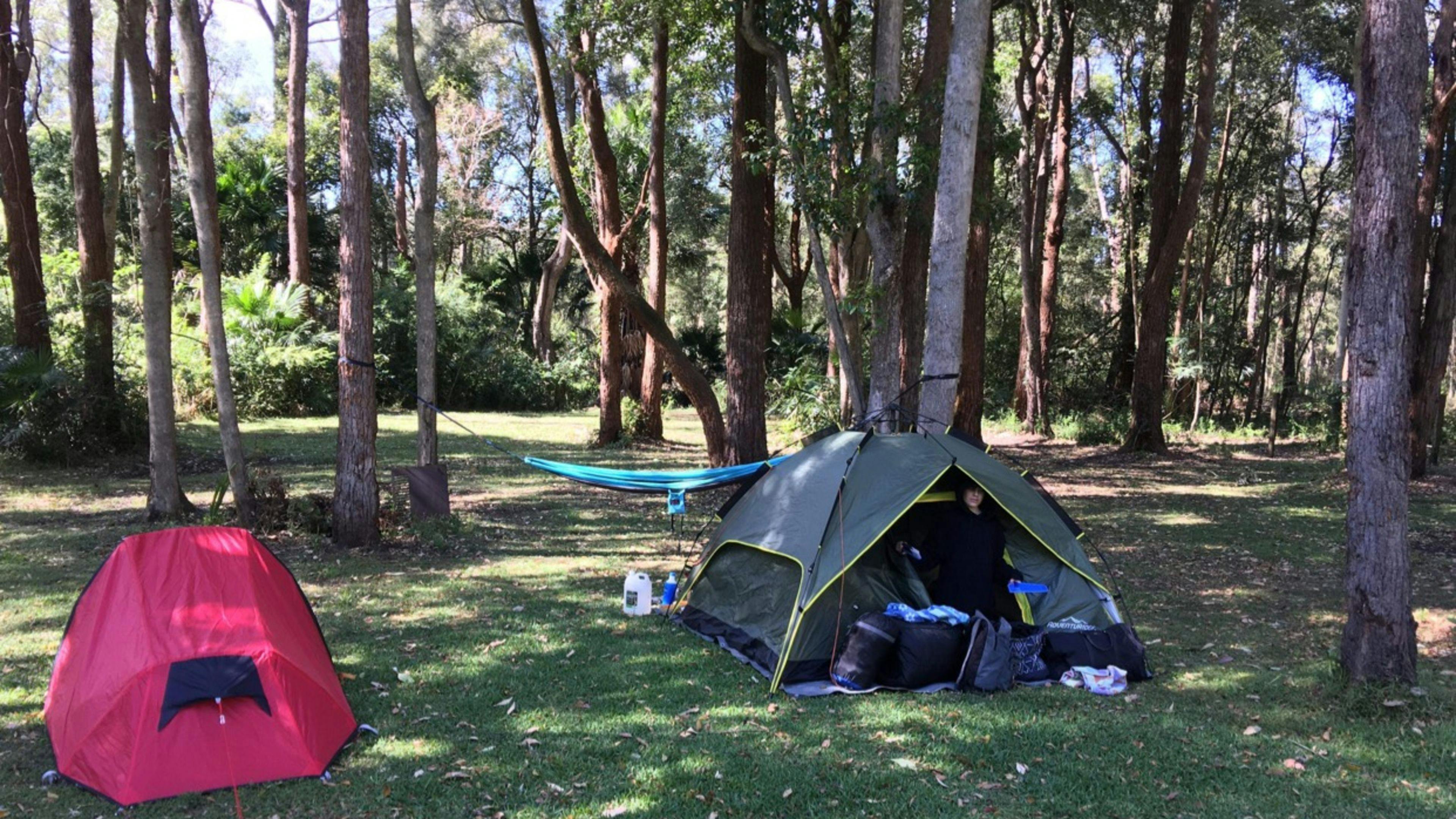 Tenting area.