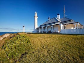 Exterior view of Green Cape Lightstation Keeper's Cottage in Ben Boyd National Park. Photo: N Cubbin