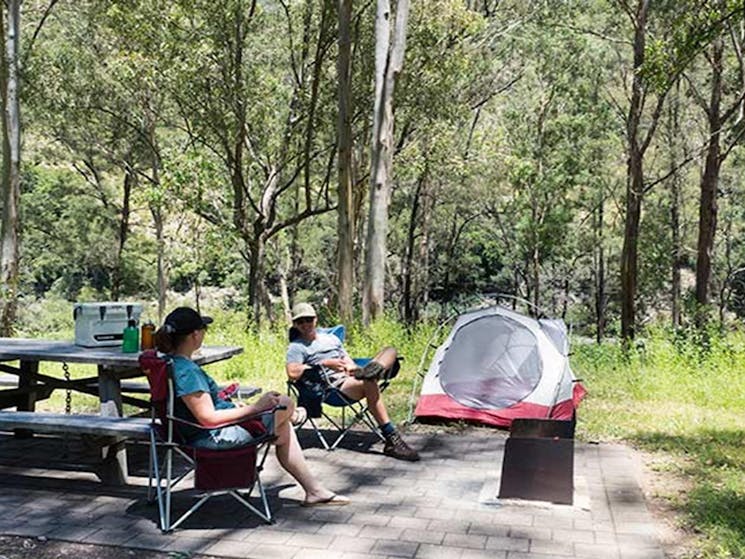 Halls Peak campground in Oxley Wild Rivers National Park. Photo: Leah Pippos &copy; DPIE