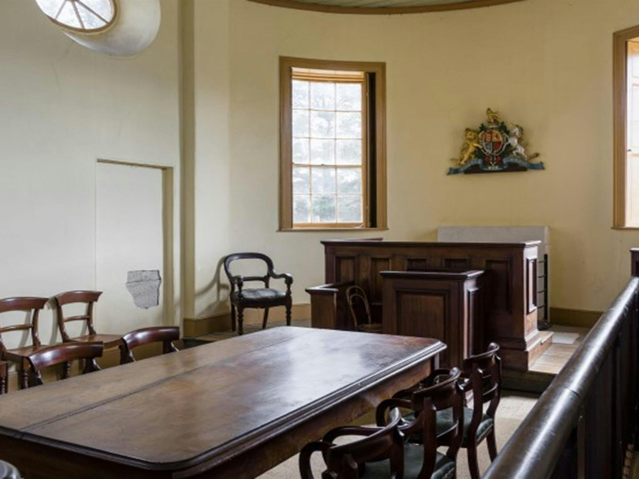 The interior of Hartley Courthouse in Hartley Historic Site. Photo: Jennifer Leahy &copy; DPIE
