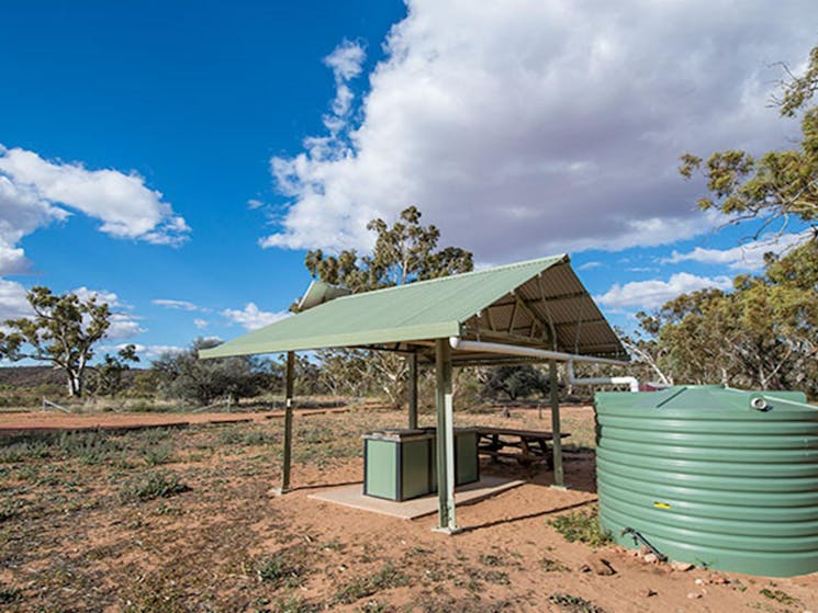 Free barbecues at Homestead Creek campground, Mutawintji National Park. Photo: John Spencer, OEH