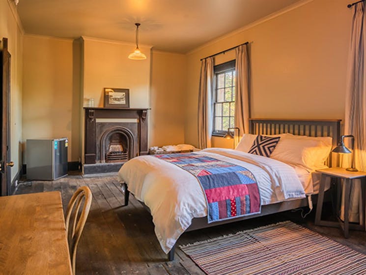 Bedroom in Hosies accommodation, Hill End Historic Site. Photo: J Spencer/OEH