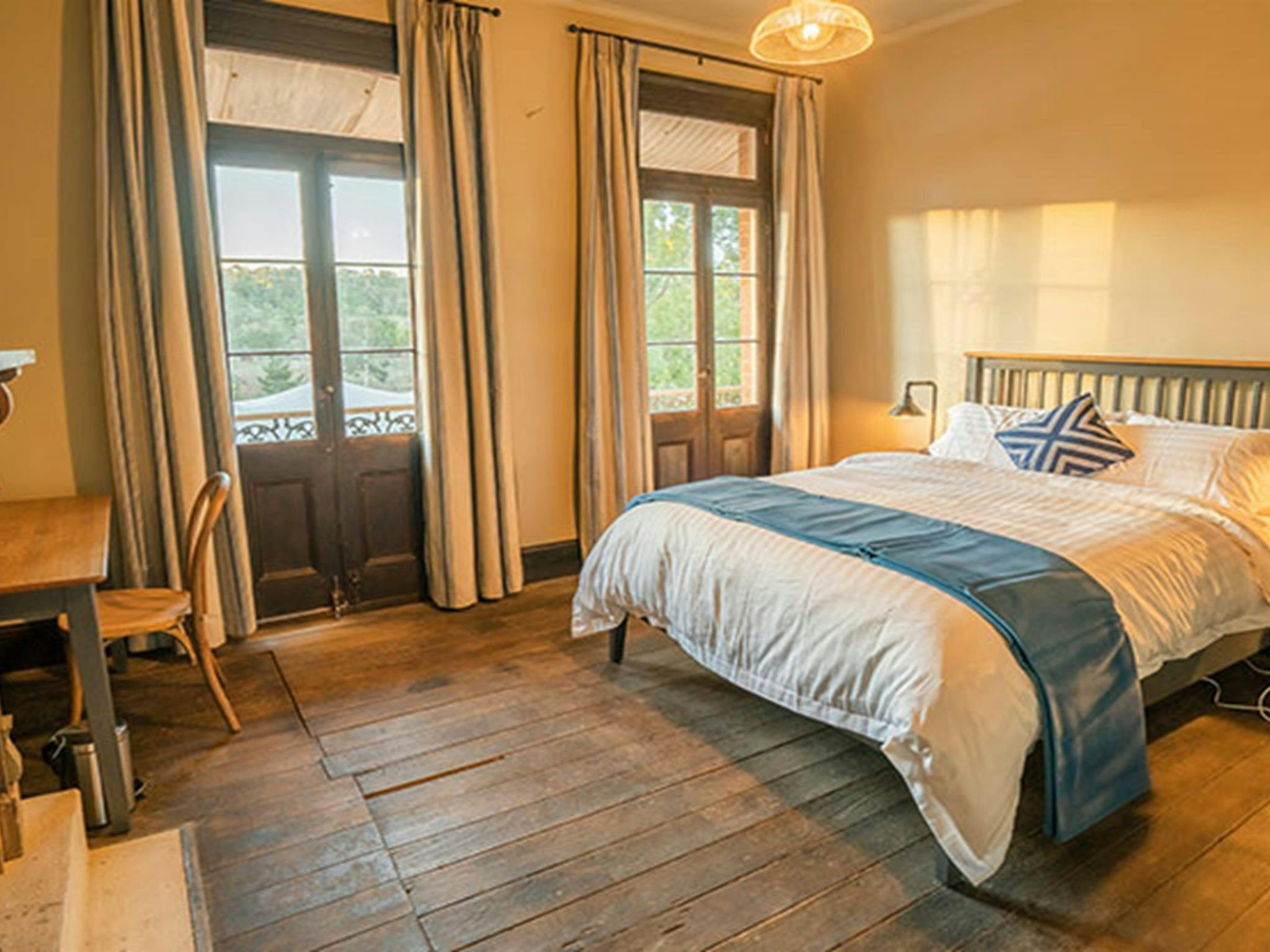 Bedroom at Hosies accommodation, Hill End Historic Site. Photo: J Spencer/OEH