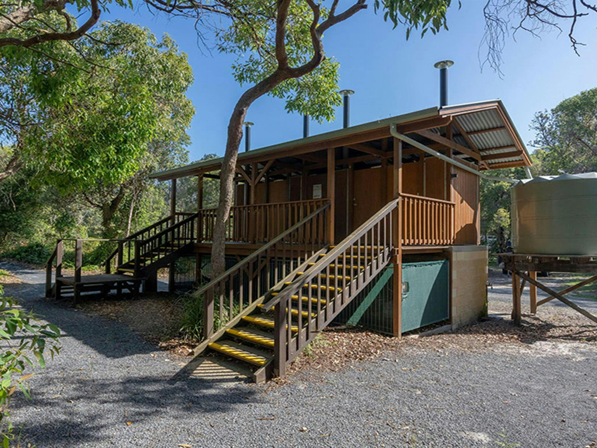 The toilet block at Illaroo campground. Credit: John Spencer &copy; DCCEEW