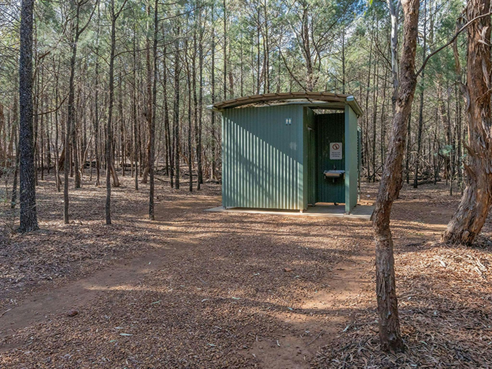 Tidy toilet facilities at Jacks Creek picnic area. Credit: John Spencer &copy; DCCEEW