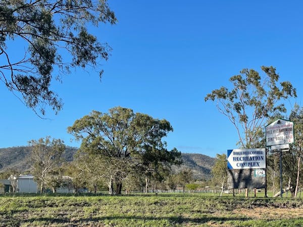 Recreational Grounds located left off Burnett Highway travelling west.