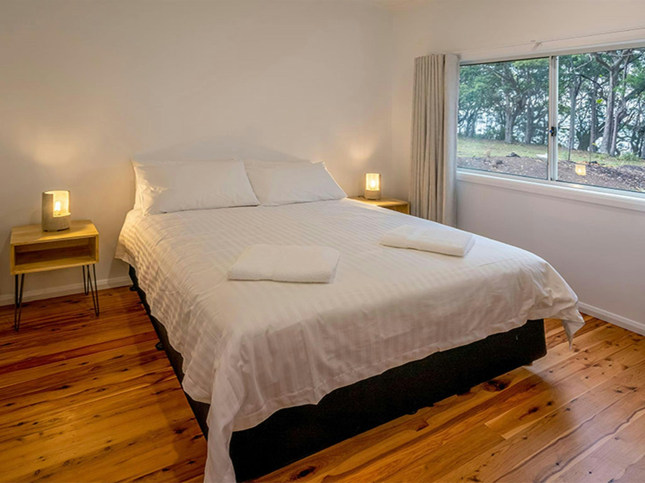 A bedroom with window views, Judges House. Photo: John Spencer &copy;DPIE