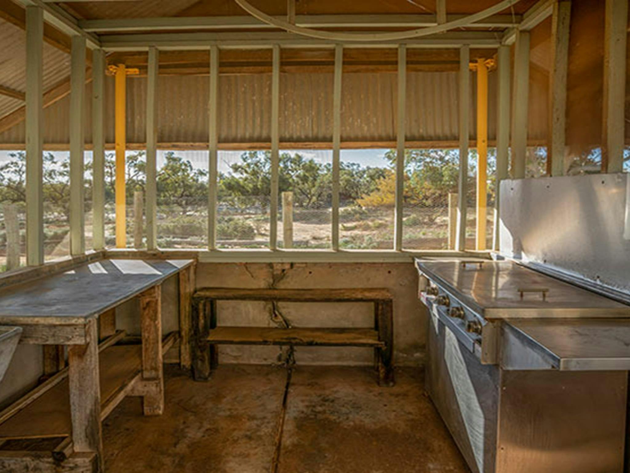 Im Grillbereich des Kinchega Shearers Quarters. Foto: John Spencer/DPIE