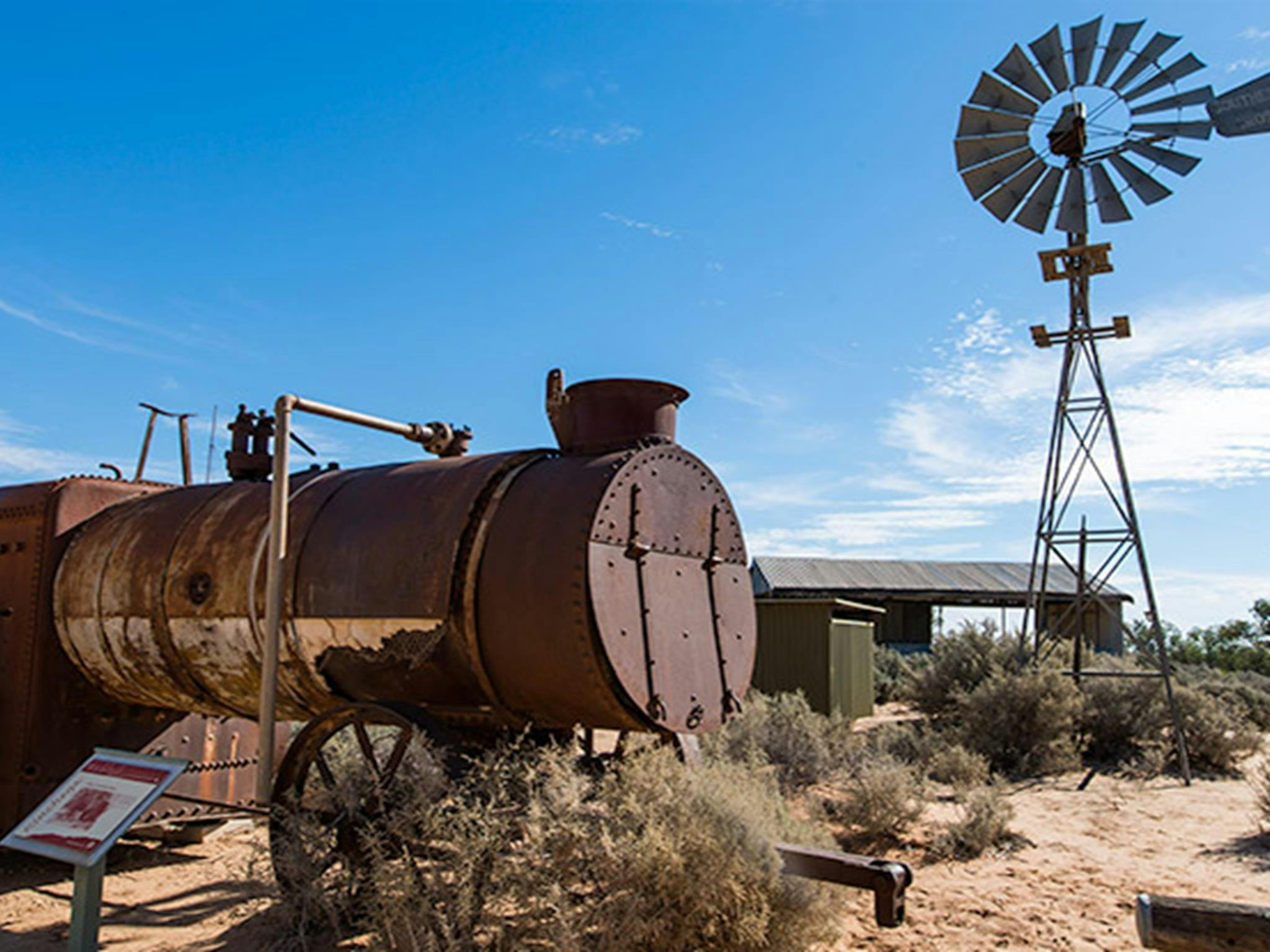 Kinchega Visitor Centre, Kinchega National Park. Photo: John Spencer &copy; OEH