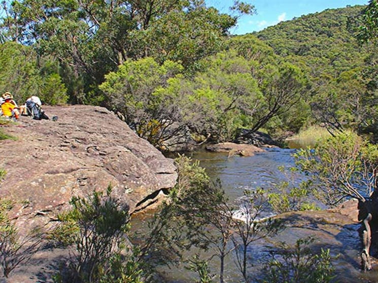 Kingfisher Pool campground, Heathcote National Park. Photo: John Yurasek &copy; OEH